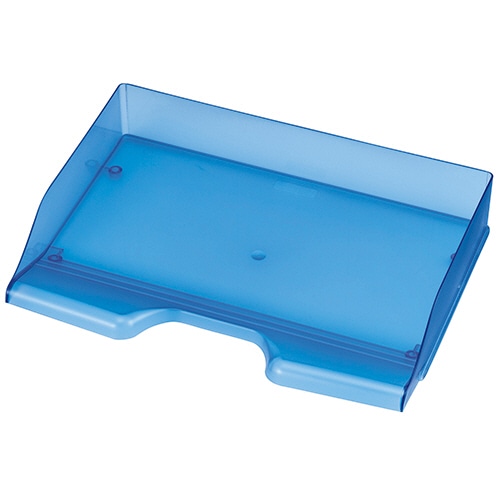 セキセイ スケルトンデスクトレー A4ヨコ ブルー SSS-1340BU 1個(ご注文単位1個)【直送品】