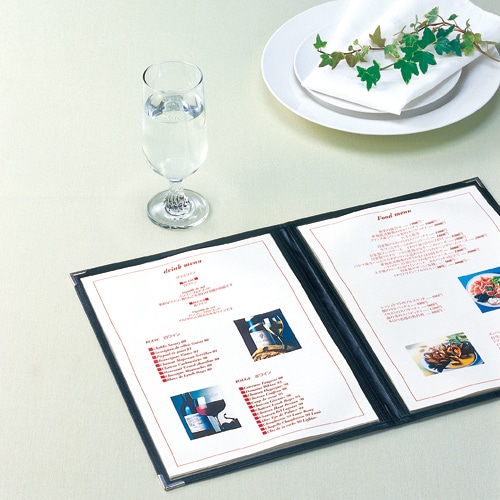 セキセイ 補充ファイル(レシピアン メニューファイルME-1000用) A4対応 追加4ページ ブラック ME-108-60 1冊（ご注文単位1冊）【直送品】