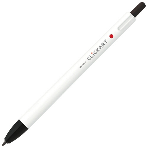 ゼブラ ノック式水性カラーペン クリッカート 黒 WYSS22-BK 1本（ご注文単位1本）【直送品】