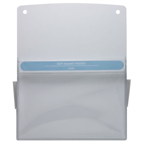 ソニック ソフトマグネットポケット A4 MP-358-W 1個（ご注文単位1個）【直送品】