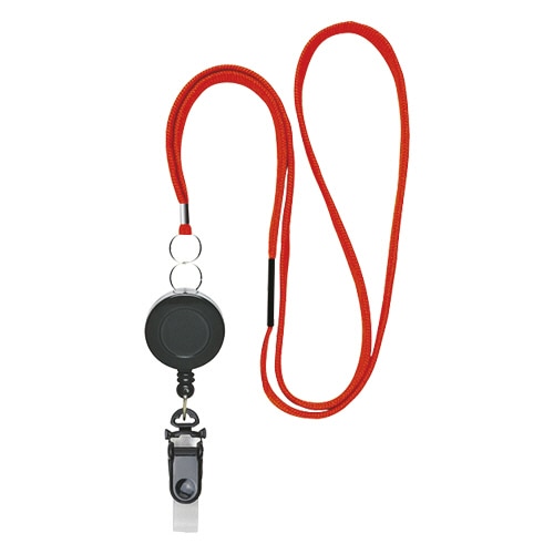 ソニック リール式吊り下げひも 赤 NF-569-R 1本（ご注文単位1本）【直送品】