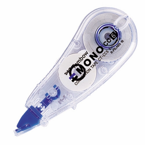 トンボ鉛筆 修正テープ モノCC6 6mm幅×6m 青 CT-CC6 1個(ご注文単位1個)【直送品】