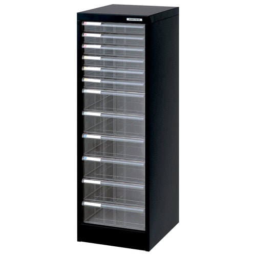 ナカバヤシ アバンテV2 フロアケース A4タテ 浅6段・深6段 黒 AF-H12 1台(ご注文単位1台)【直送品】