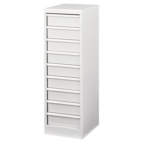 ナカバヤシ アバンテV2 フロアケース カラートレータイプ A4タテ 深9段 マットホワイト AF-M9 1台(ご注文単位1台)【直送品】