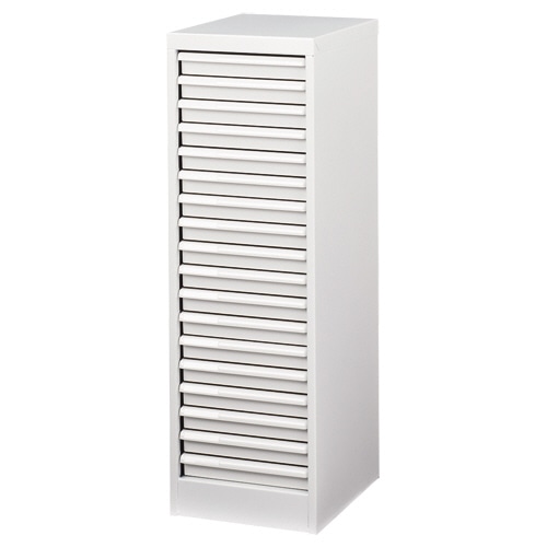 ナカバヤシ アバンテV2 フロアケース カラートレータイプ A4タテ 浅18段 マットホワイト AF-18 1台(ご注文単位1台)【直送品】