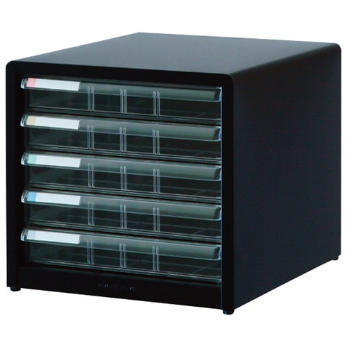 ナカバヤシ アバンテV2 レターケース A4タテ 浅5段 黒 AL-55 1台（ご注文単位1台）【直送品】