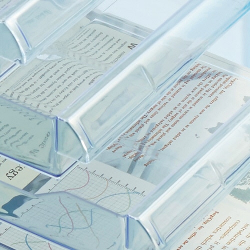 ナカバヤシ レターケース A4タテ 浅5段 ブラック A4E-05B 1台（ご注文単位1台）【直送品】