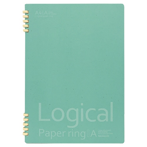 ナカバヤシ ロジカル ペーパーリングノート A4 A罫 40枚 NW-A405A 1冊（ご注文単位1冊）【直送品】