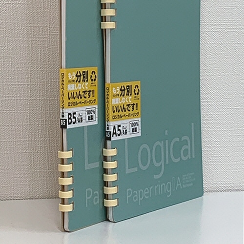 ナカバヤシ ロジカル ペーパーリングノート A5 A罫 40枚 NW-A518A 1冊（ご注文単位1冊）【直送品】