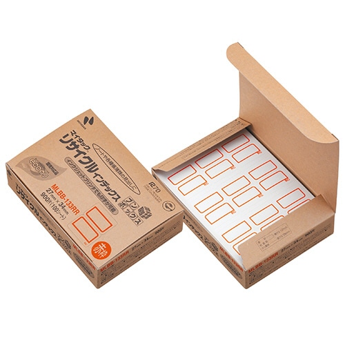 ニチバン マイタック リサイクルインデックス ブンボックス 大 27×34mm 赤枠 MLBB-133RR 900片/袋(ご注文単位1袋)【直送品】