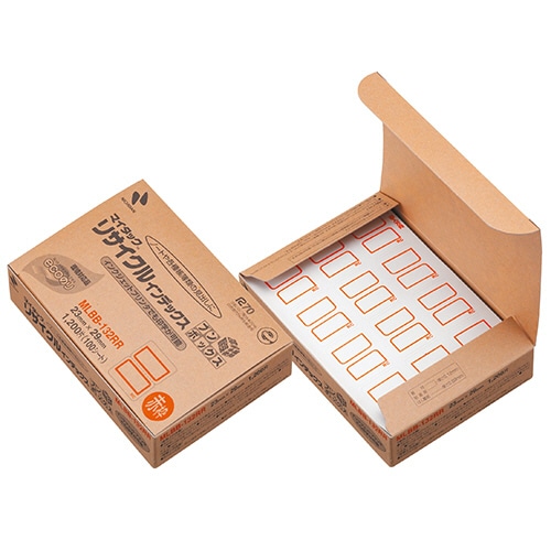 ニチバン マイタック リサイクルインデックス ブンボックス 中 23×29mm 赤枠 MLBB-132RR 1200片/袋(ご注文単位1袋)【直送品】