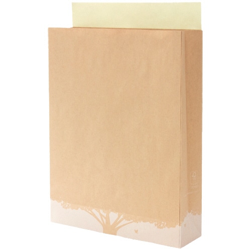 ネクスタ 森林認証紙 宅配袋 大 テープ付 100枚/箱（ご注文単位1箱）【直送品】