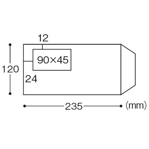 ハート レーザープリンタ対応グラシン窓付封筒 長3 クオリスホワイト 104.7g/㎡ 裏地紋入 MR1128 200枚/箱（ご注文単位1箱）【直送品】