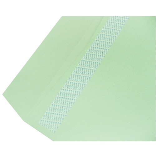 ハート 透けないカラー封筒 ワンタッチテープ付 角2 パステルグリーン 100g/㎡ 〒枠なし XEP470 100枚/袋(ご注文単位1袋)【直送品】