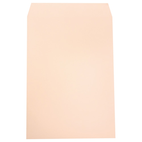 ハート 透けないカラー封筒 ワンタッチテープ付 角2 パステルピンク 100g/㎡ 〒枠なし XEP472 100枚/袋（ご注文単位1袋）【直送品】