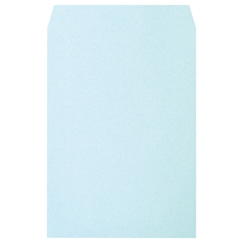 ハート 透けないカラー封筒 ワンタッチテープ付 角2 パステルブルー 100g/㎡ 〒枠なし XEP471 100枚/袋（ご注文単位1袋）【直送品】