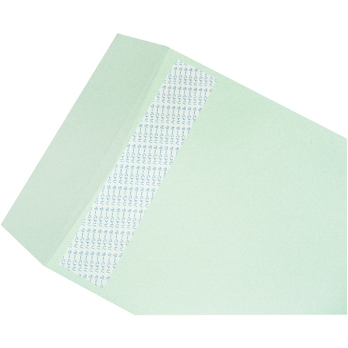 ハート 透けないカラー封筒 ワンタッチテープ付 長3 パステルグリーン 80g/㎡ 〒枠あり XEP270 100枚/袋(ご注文単位1袋)【直送品】