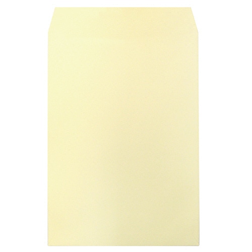 ハート 透けないカラー封筒 角2 パステルクリーム 100g/㎡ 〒枠なし XEP493 100枚 5袋/箱(ご注文単位1箱)【直送品】