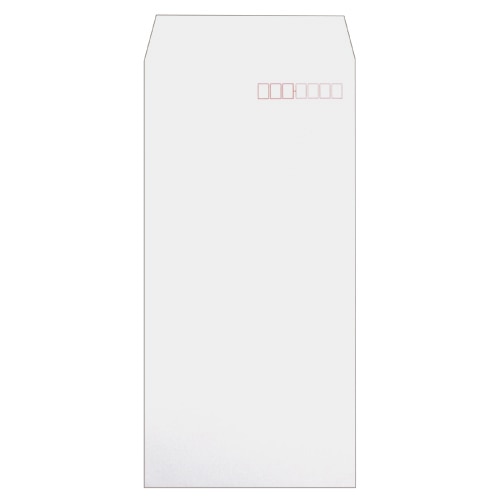 ハート 透けない封筒 ケント ワンタッチテープ付 長3 80g/㎡ 〒枠あり XEP240 100枚 5袋/箱（ご注文単位1箱）【直送品】