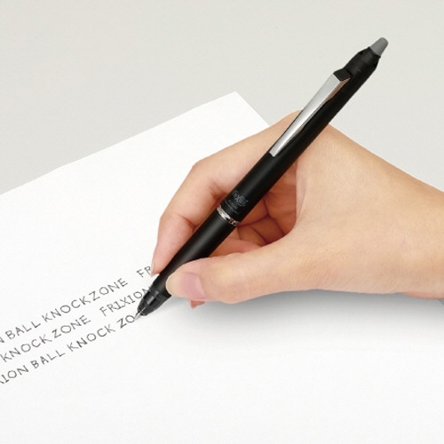 パイロット ゲルインキボールペン フリクションボール ノックゾーン 細字0.7mm 黒 (軸色:ニュートラルクリア) LFBKZ-50F-NTC 1本(ご注文単位1本)【直送品】