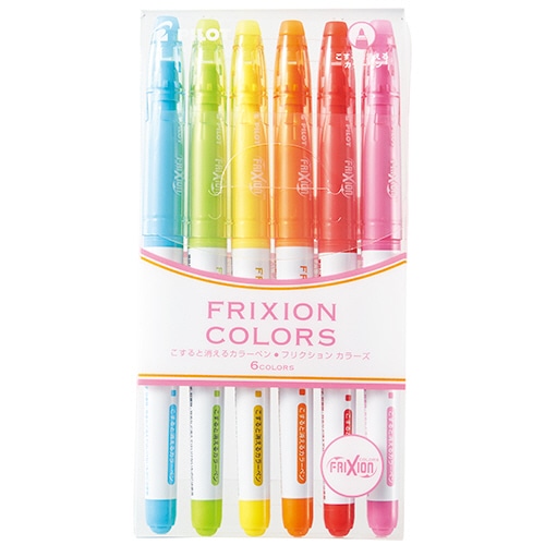パイロット フリクションカラーズ 0.6mm 6色セット(各色1本) SFC-60M-6C 1パック（ご注文単位1パック）【直送品】