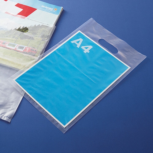 ハピラ ポリエチレン 透明手提げ袋 A4 ヨコ230×タテ380×厚さ0.05mm LTBA4CL 50枚/袋(ご注文単位1袋)【直送品】