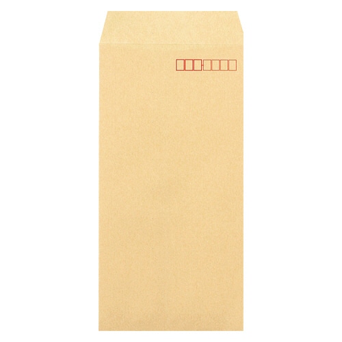 ピース R40再生紙クラフト封筒 テープのり付 長3 85g/㎡ 〒枠あり 847 100枚/袋（ご注文単位1袋）【直送品】