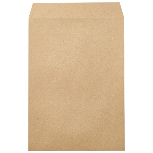 ピース RC100％未晒クラフト封筒 テープのり付 角2 100g/㎡ 798-80 500枚/箱（ご注文単位1箱）【直送品】