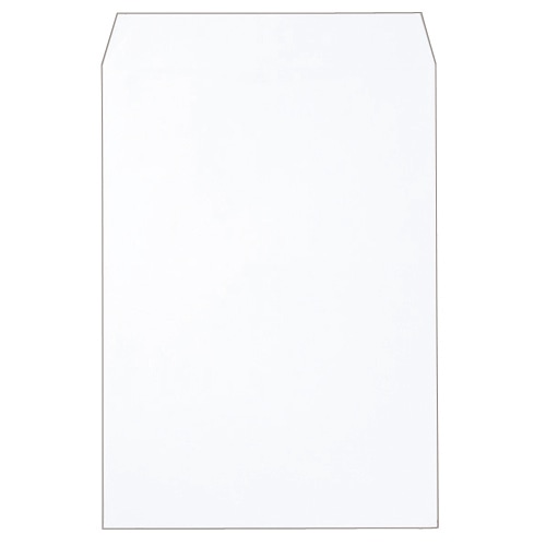 ピース 再生ケント封筒 角2 100g/㎡ 〒枠なし ホワイト 業務用パック 720-80 500枚/箱（ご注文単位1箱）【直送品】