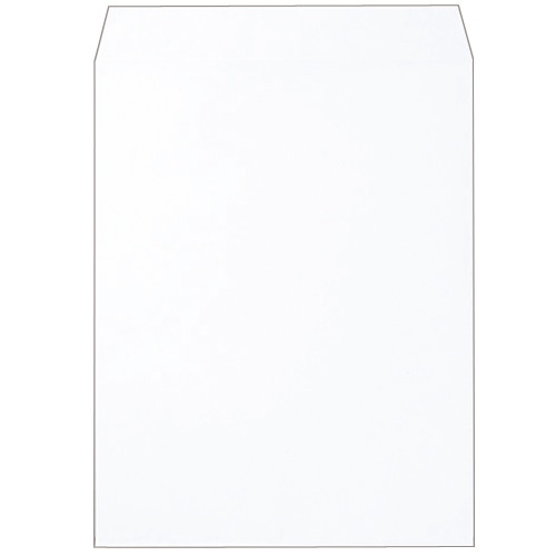 ピース 再生ケント封筒 角3 100g/㎡ 〒枠なし ホワイト 業務用パック 677-80 500枚/箱（ご注文単位1箱）【直送品】