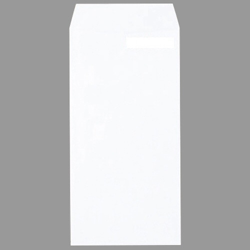 ピース 再生ケント封筒 長3 80g/㎡ 〒枠なし ホワイト 873 100枚/袋（ご注文単位1袋）【直送品】