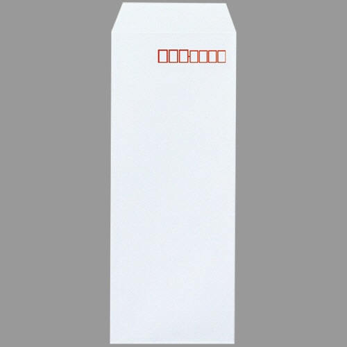 ピース 再生ケント封筒 長40 80g/㎡ 〒枠あり ホワイト 443 100枚/袋（ご注文単位1袋）【直送品】