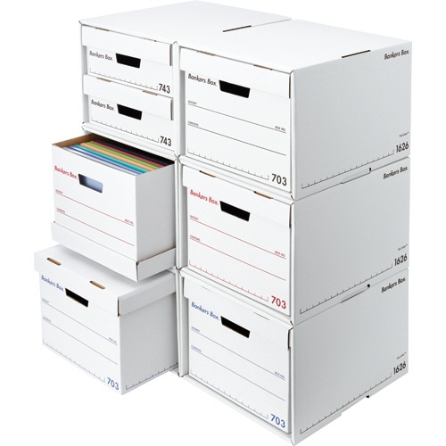 フェローズ バンカーズボックス 1626sファイルキューブ A4 ホワイト/ブラック 1008101 9個/箱(ご注文単位1箱)【直送品】