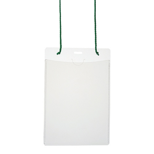 プラス イベント用 吊り下げ式 名札 はがきサイズ グリーン CT-E2-50 50個/袋(ご注文単位1袋)【直送品】