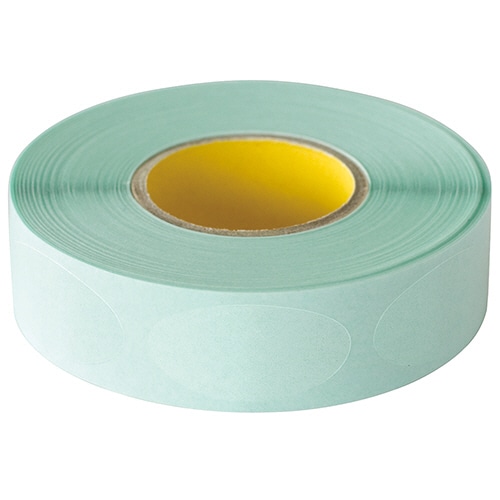 ヘッズ 透明ロールシール 25×13mm M-1RS 500枚/袋（ご注文単位1袋）【直送品】