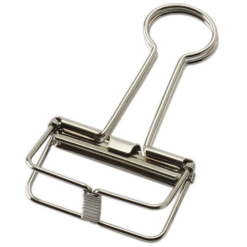 ベロス ワイヤーWクリップ 大 シルバー WDC-110SV 10個/箱(ご注文単位1箱)【直送品】