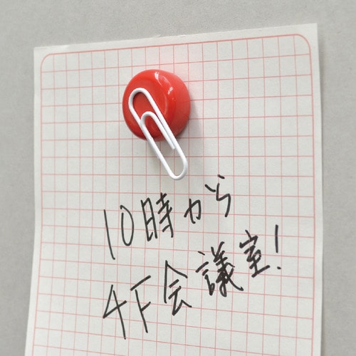 マグエックス 強力カラーマグネット 小 直径18mm 赤 MFCM-18-3P-R 3個/袋(ご注文単位1袋)【直送品】