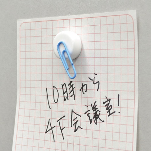 マグエックス 強力カラーマグネット 小 直径18mm 白 MFCM-18-3P-W 3個/袋(ご注文単位1袋)【直送品】