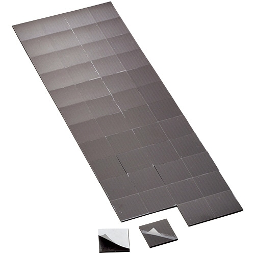 マグエックス 超強力マグネット ゼロスリップ シートタイプ 25×25mm MHG-48 48片/袋(ご注文単位1袋)【直送品】