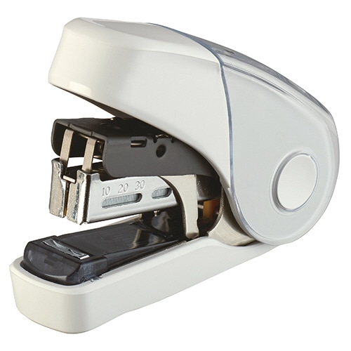 マックス 軽とじフラットホッチキス サクリフラット3 32枚とじ ホワイト HD-10FL3K/W 1個(ご注文単位1個)【直送品】
