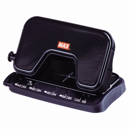 マックス 中空刃 軽あけパンチ スクーバ 15枚穿孔 ブラック DP-15T/K 1台(ご注文単位1台)【直送品】