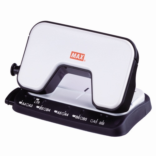 マックス 中空刃 軽あけパンチ スクーバ 15枚穿孔 ホワイト DP-15T/W 1台(ご注文単位1台)【直送品】