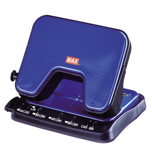 マックス 中空刃 軽あけパンチ スクーバ 25枚穿孔 ブルー DP-25T/B 1台(ご注文単位1台)【直送品】