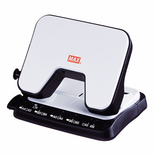 マックス 中空刃 軽あけパンチ スクーバ 25枚穿孔 ホワイト DP-25T/W 1台(ご注文単位1台)【直送品】