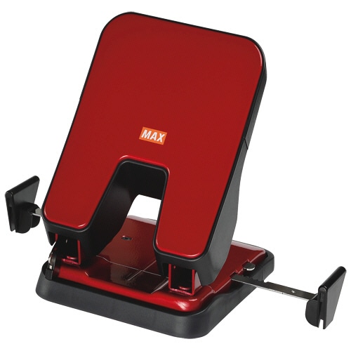 マックス 中空刃 軽あけパンチ スクーバ 50枚穿孔 レッド DP-50T/R 1台(ご注文単位1台)【直送品】