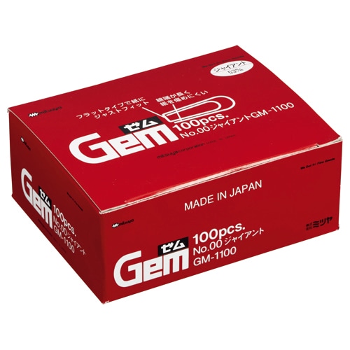 ミツヤ ゼムクリップ ジャイアント 53mm GM-1100 約100本 1箱（ご注文単位1箱）【直送品】