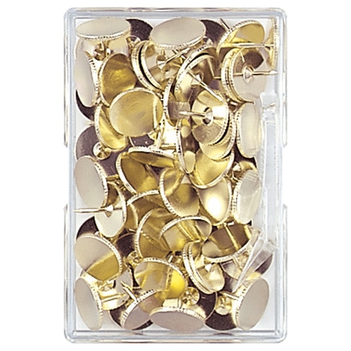ミツヤ ハイタック画鋲 ゴールド 約60本 HT-01 1箱(ご注文単位1箱)【直送品】