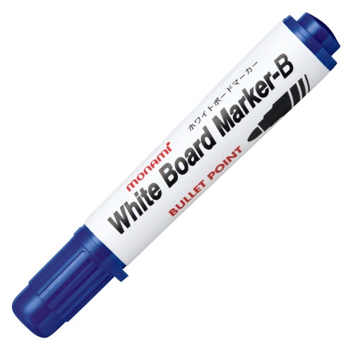 モナミ ホワイトボードマーカーB 丸芯 青 10502 12本/セット(ご注文単位1セット)【直送品】