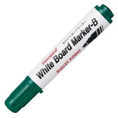 モナミ ホワイトボードマーカーB 丸芯 緑 10504 12本/セット(ご注文単位1セット)【直送品】