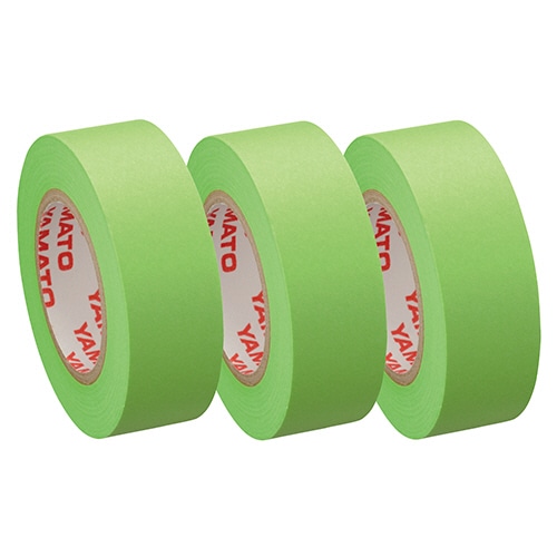 ヤマト メモック ロールテープ 蛍光紙 つめかえ用 15mm幅 ライム RK-15H-LI 3巻/袋（ご注文単位1袋）【直送品】